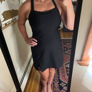 Abercrombie YBP Black Athletic Dress with Strappy Back